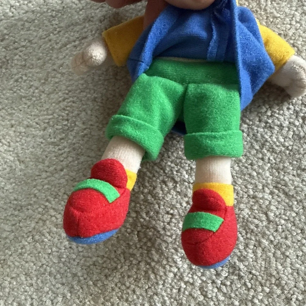 Caillou Plush Doll Small Stuffed Toy PBS Kids Vintage 7